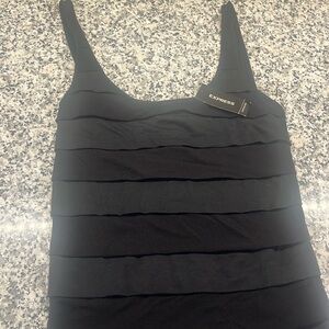 Express Ruffled Tank Top Dress- Size XS- NWT